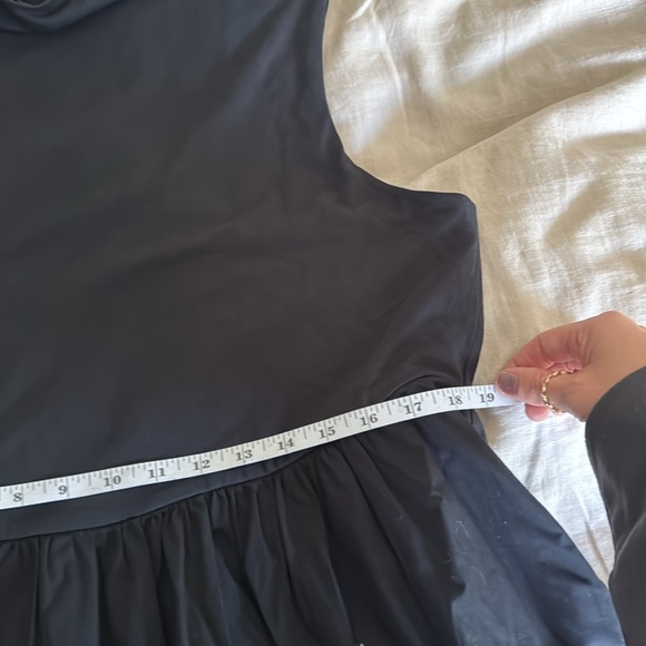 NWT J.Crew Fitted knit mockneck dress with poplin skirt in Black - Picture 15 of 15